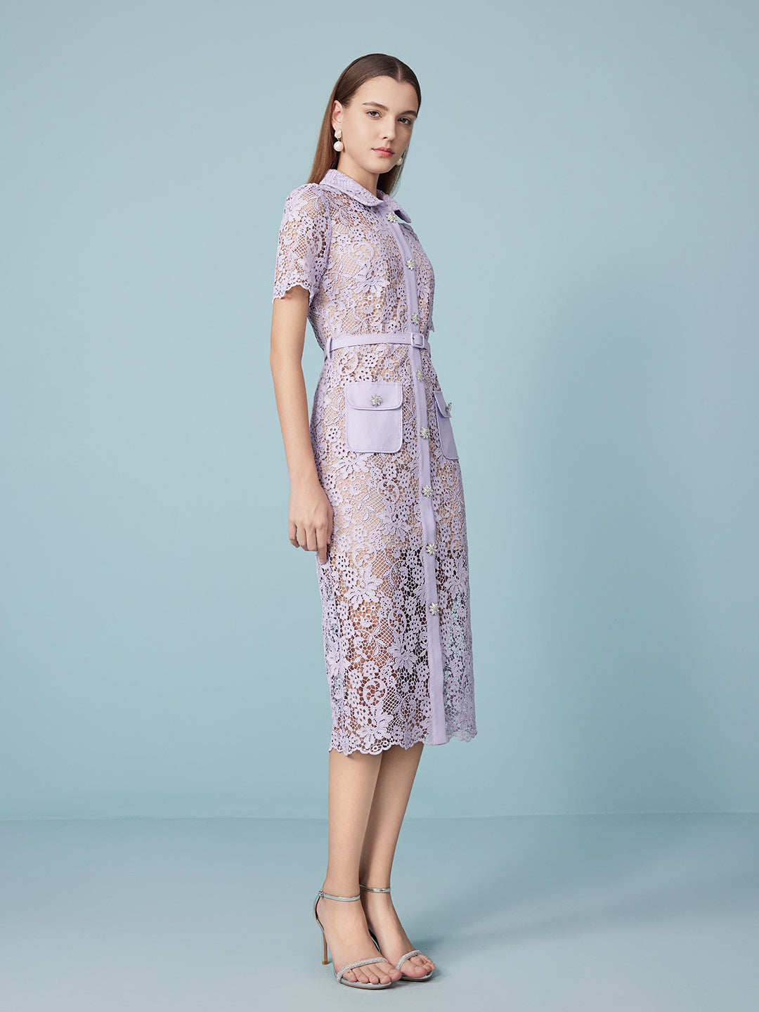 Lilac Midi Dress