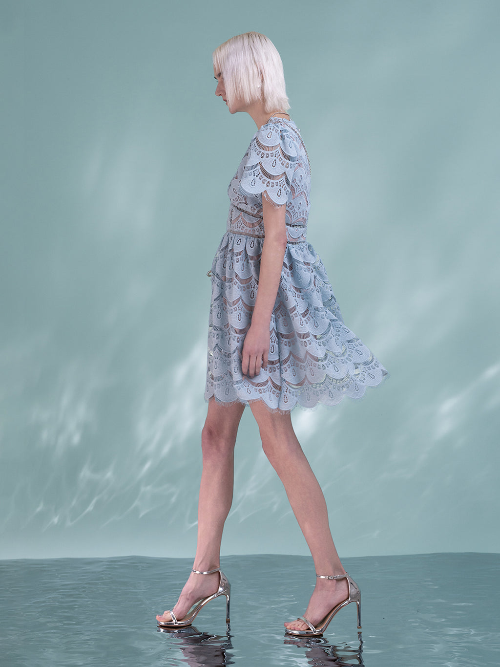 Baby Blue Short Dress