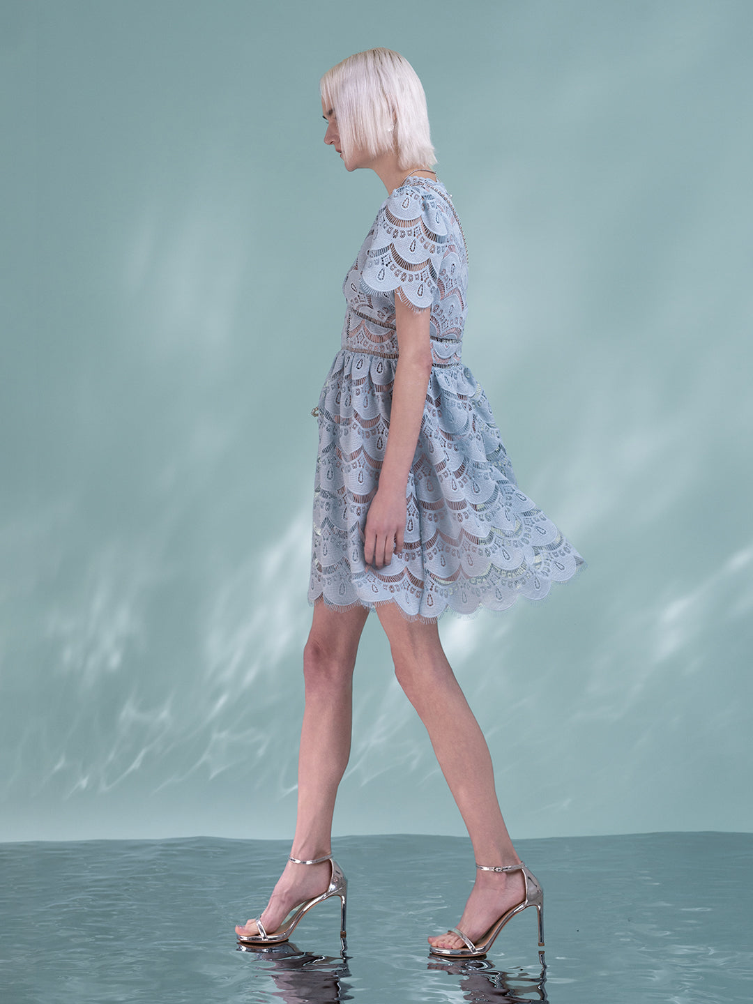 Baby Blue Short Dress