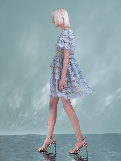 Baby Blue Short Dress