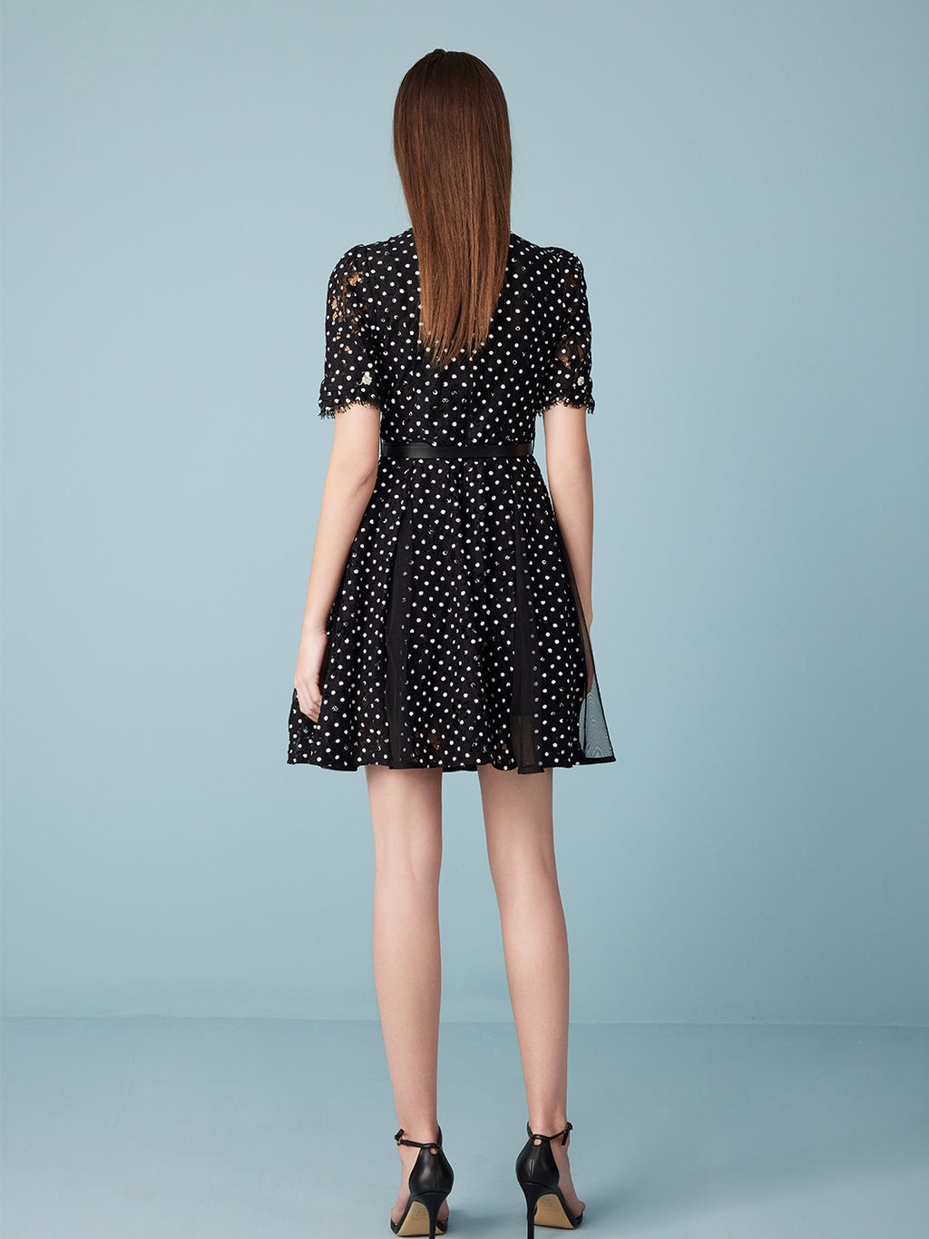Polka Dot Black Dress