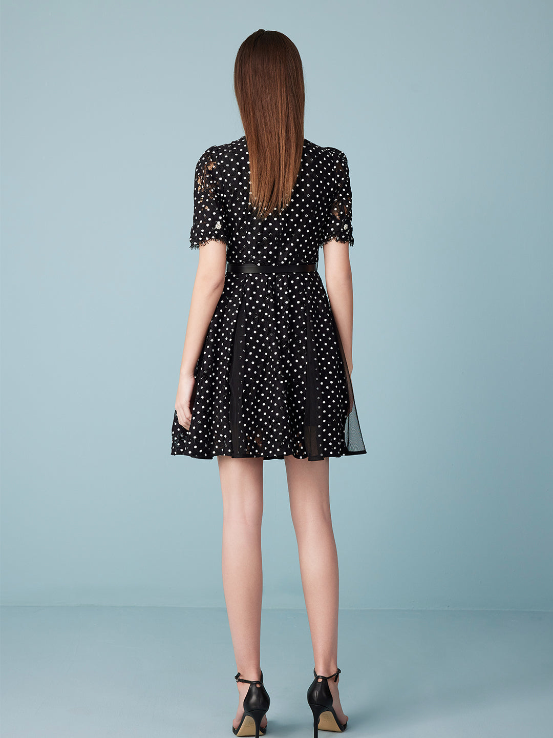 Polka Dot Black Dress