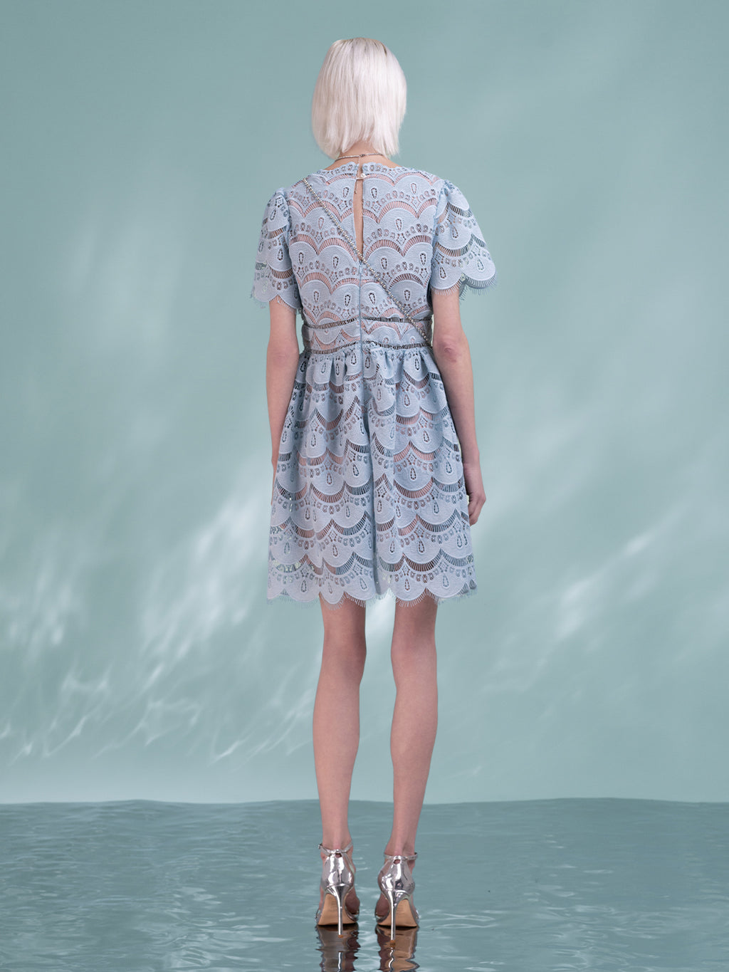 Baby Blue Short Dress