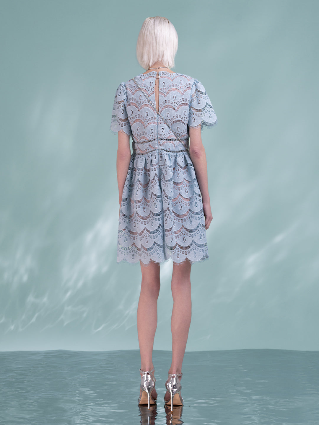 Baby Blue Short Dress
